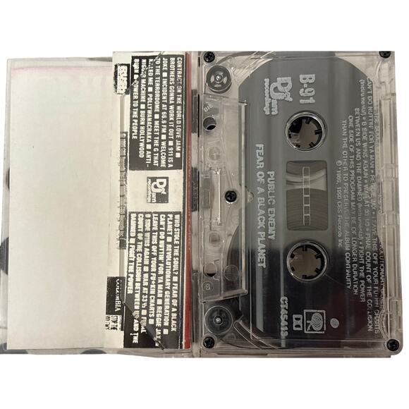Public Enemy Fear of a Black Planet Cassette Def Jam 1989 reprinted j-card rare - Picture 3 of 4